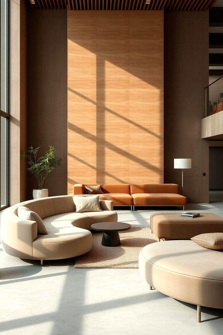 Curves and Edges Integration - 22 Mismatched Sofas in Living Room Ideas