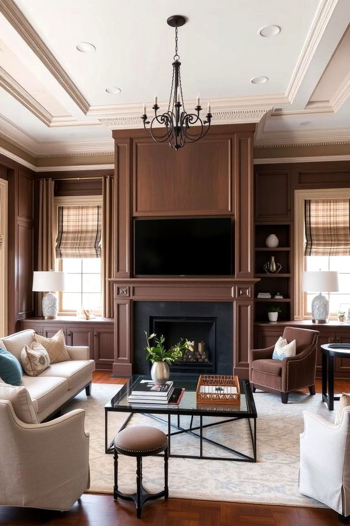 Custom Architectural Detailing - 22 Mansion Living Room Ideas