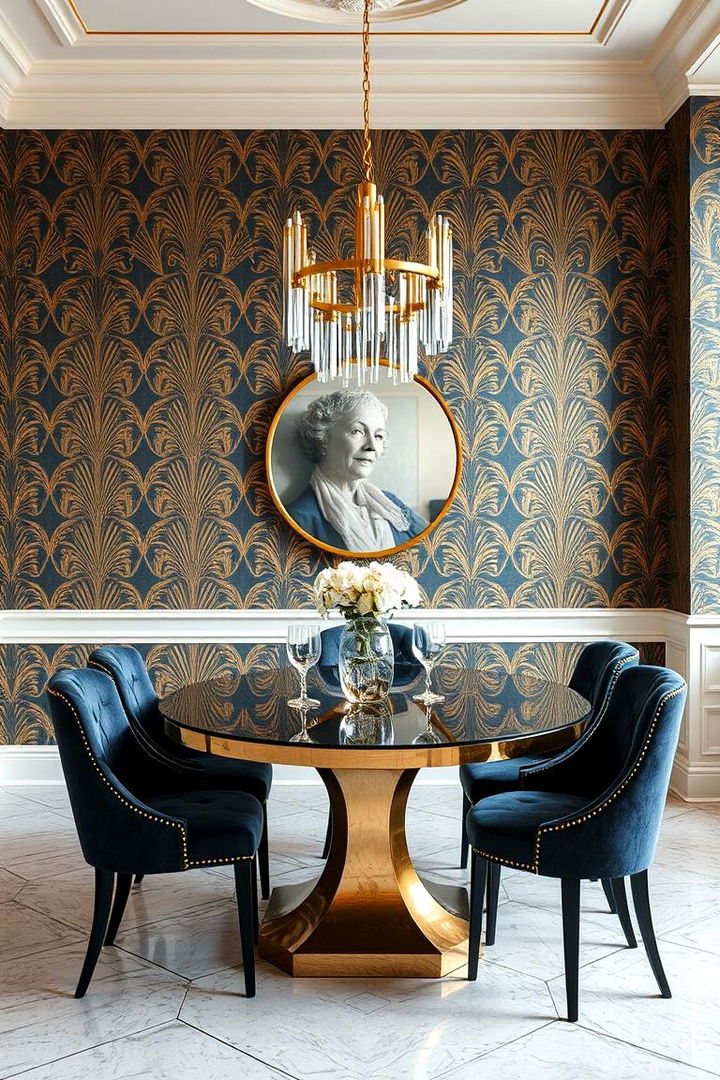 Custom Art Deco Wallpapers - 22 Art Deco Dining Room Ideas