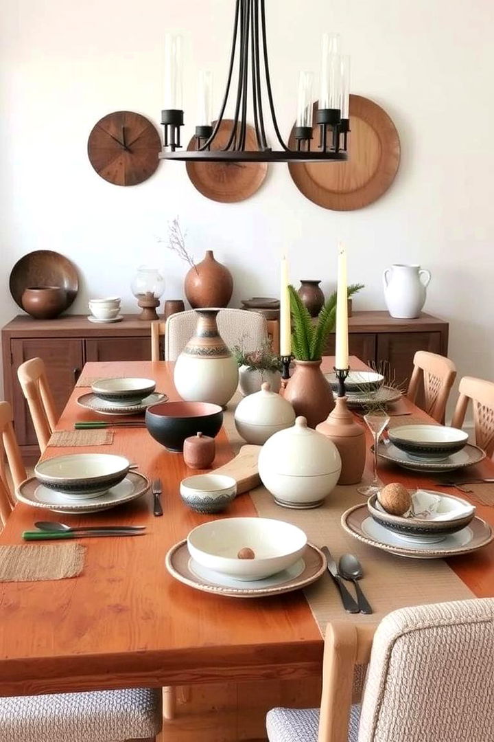 Custom Artisanal Pieces - 22 Dining Room Table Decor Ideas