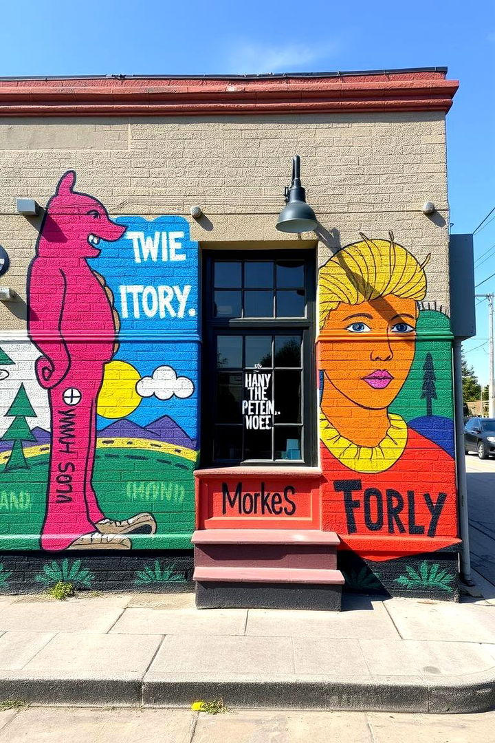 Custom Artistic Murals - 22 Barndominium Exterior Ideas