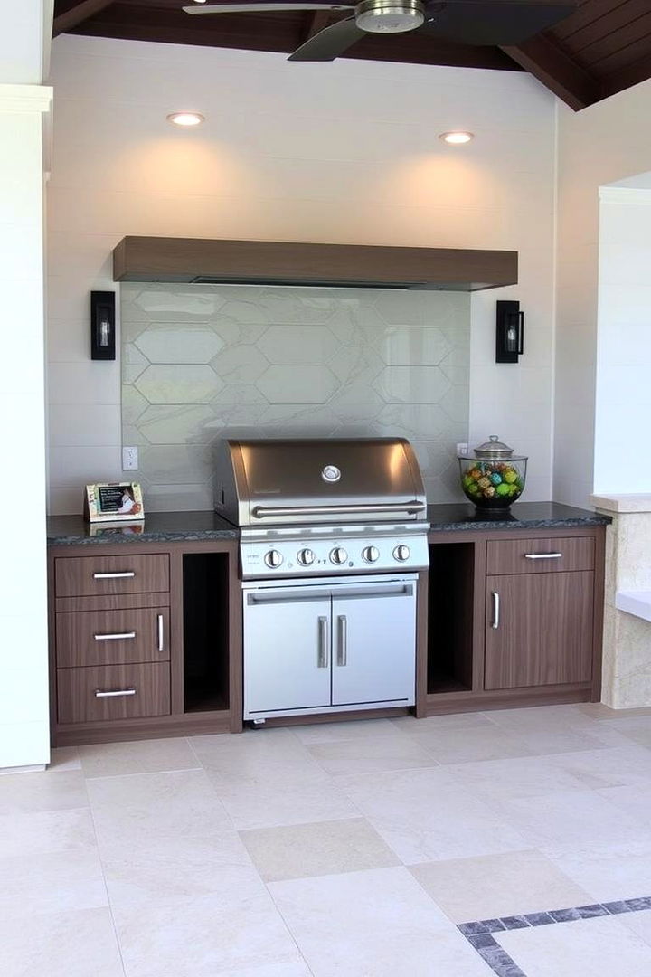 Custom BBQ and Grilling Stations - 22 Pool House With Outdoor Kitchen Ideas