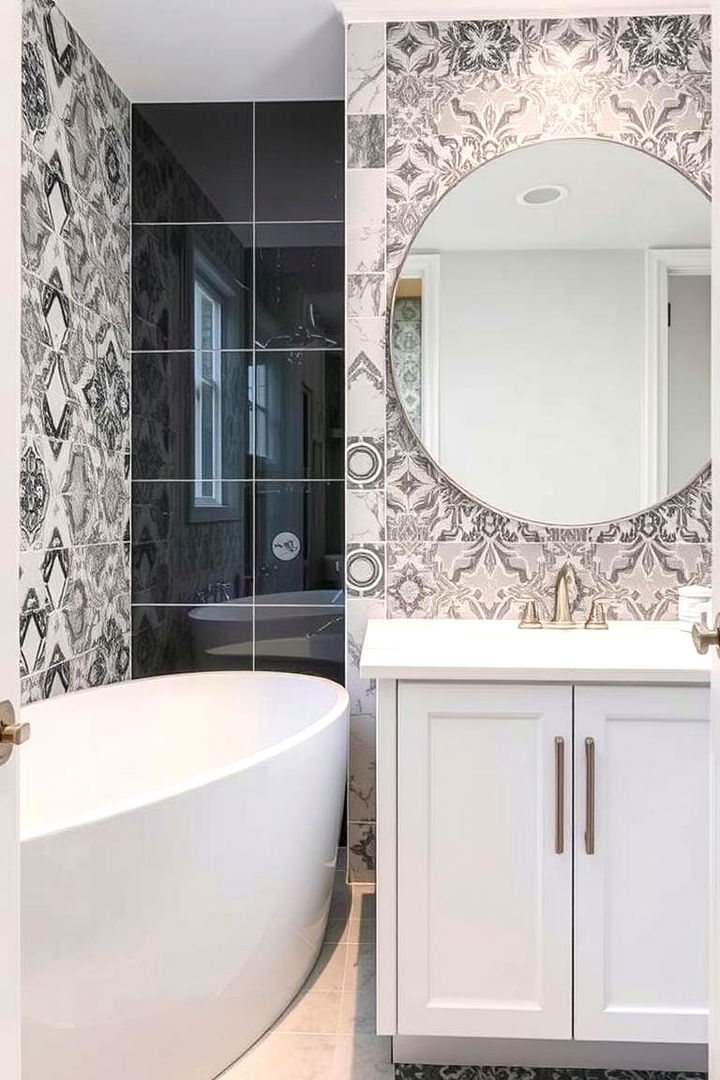 Custom Backsplash Brilliance - 22 Modern Bathroom Ideas