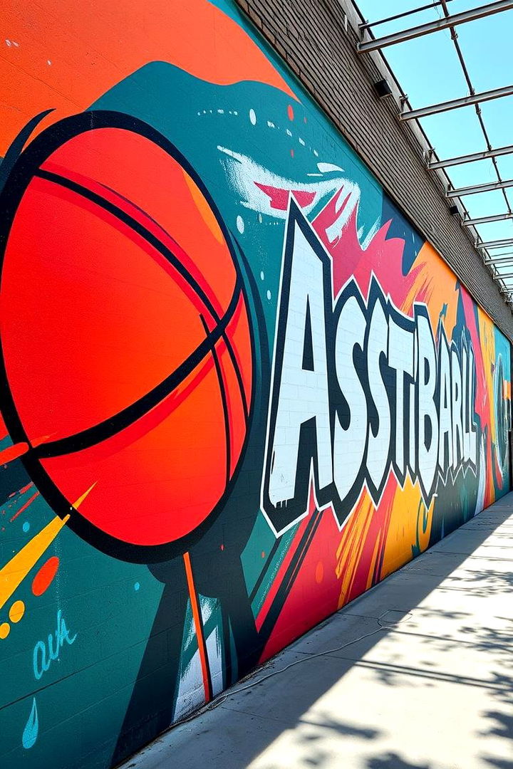 Custom Basketball Murals - Basketball Room Decor Ideas for a Sporty and Fun Space