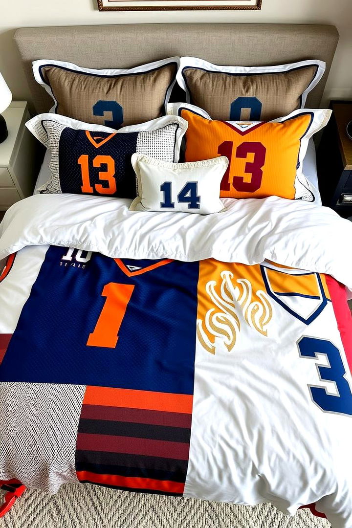 Custom Bedding Designs - 22 Soccer Themed Bedroom Ideas