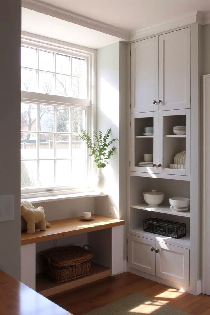 Custom Built In Cabinets - 22 Kitchen Bay Window Ideas