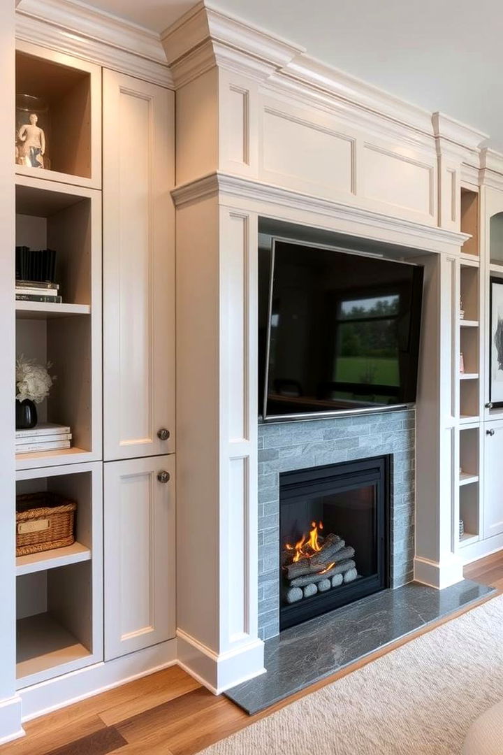 Custom Built In Fireplace - 22 Corner Fireplace Ideas