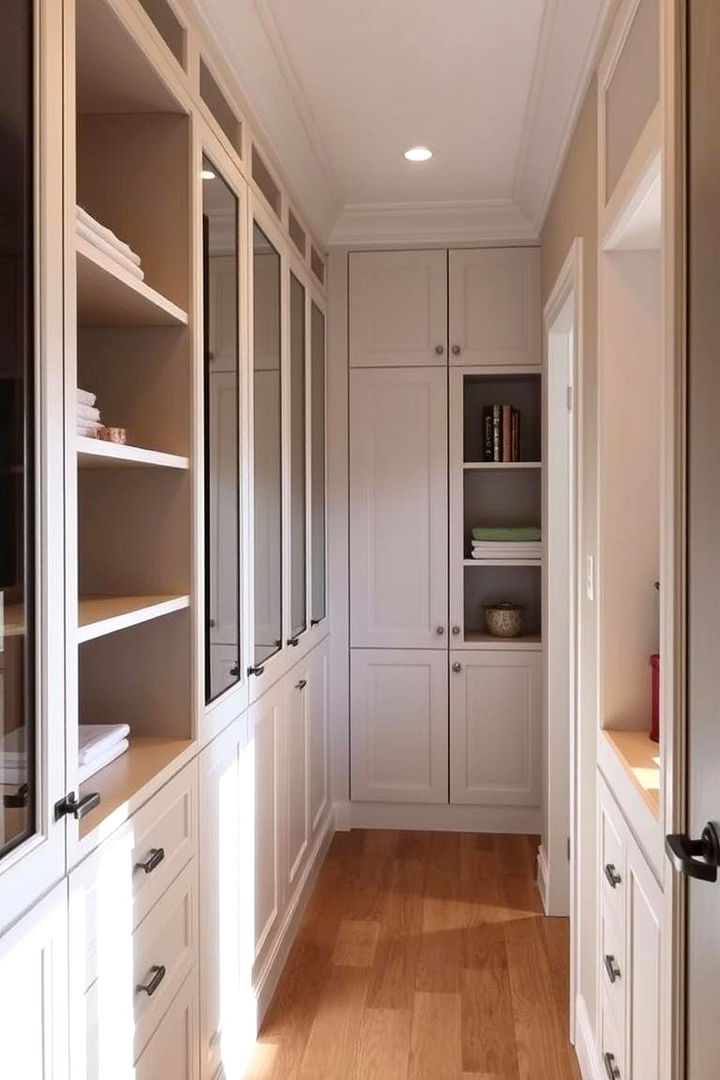 Custom Built Ins to Optimize Storage - 22 Narrow Hallway Ideas