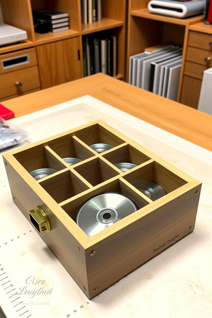 Custom CD Storage Box with Inserts - 22 Cd Storage Ideas