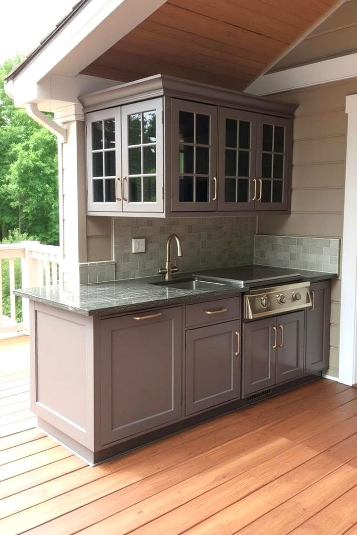 Custom Cabinetry Ideas - 22 Outdoor Kitchen on Deck