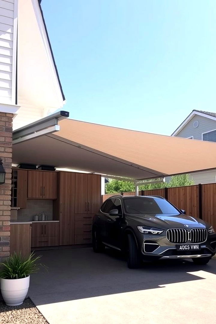 Custom Car Porch with Carport Extension - 22 Car Porch Design Ideas