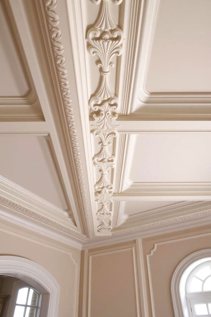 Custom Carved Designs - 22 Ceiling Trim Ideas