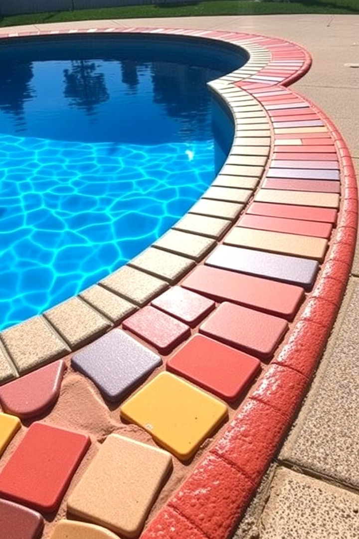 Custom Colored Pavers - 22 Pavers Around Pool Ideas