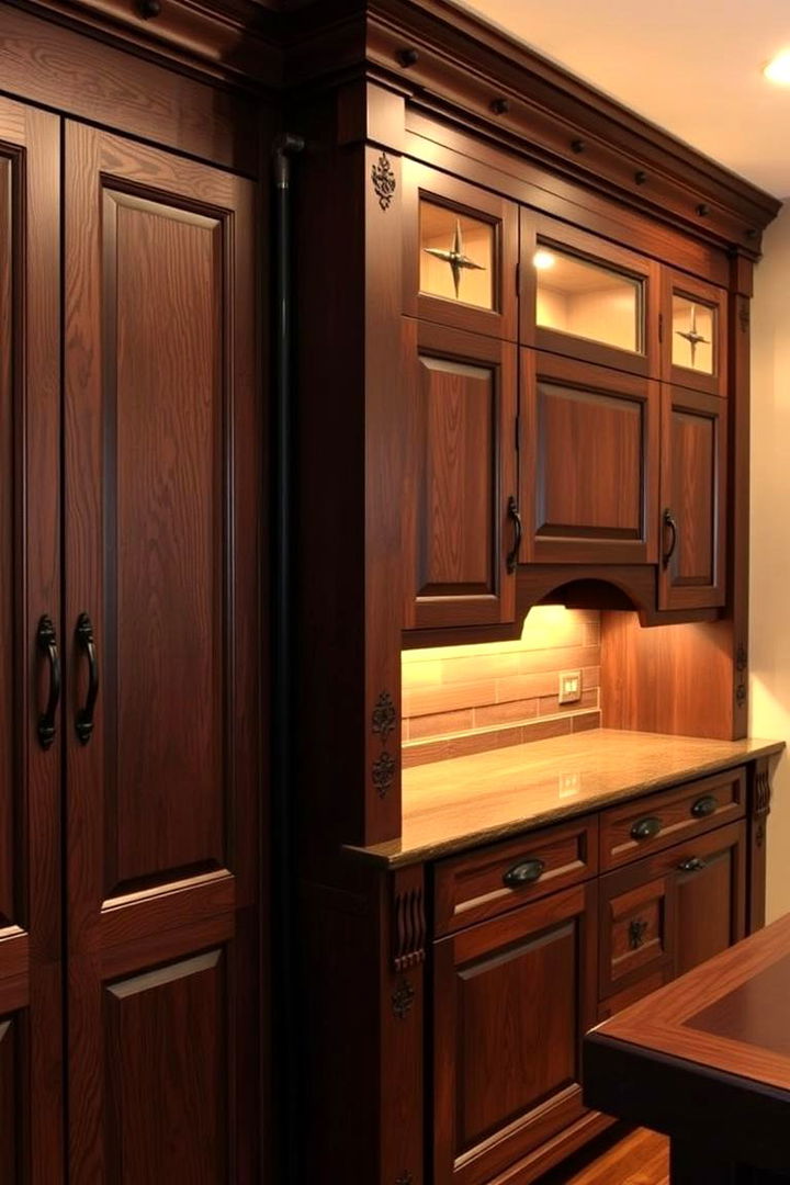 Custom Crafted Cabinetry with Unique Details - 22 Craftsman Kitchen Ideas