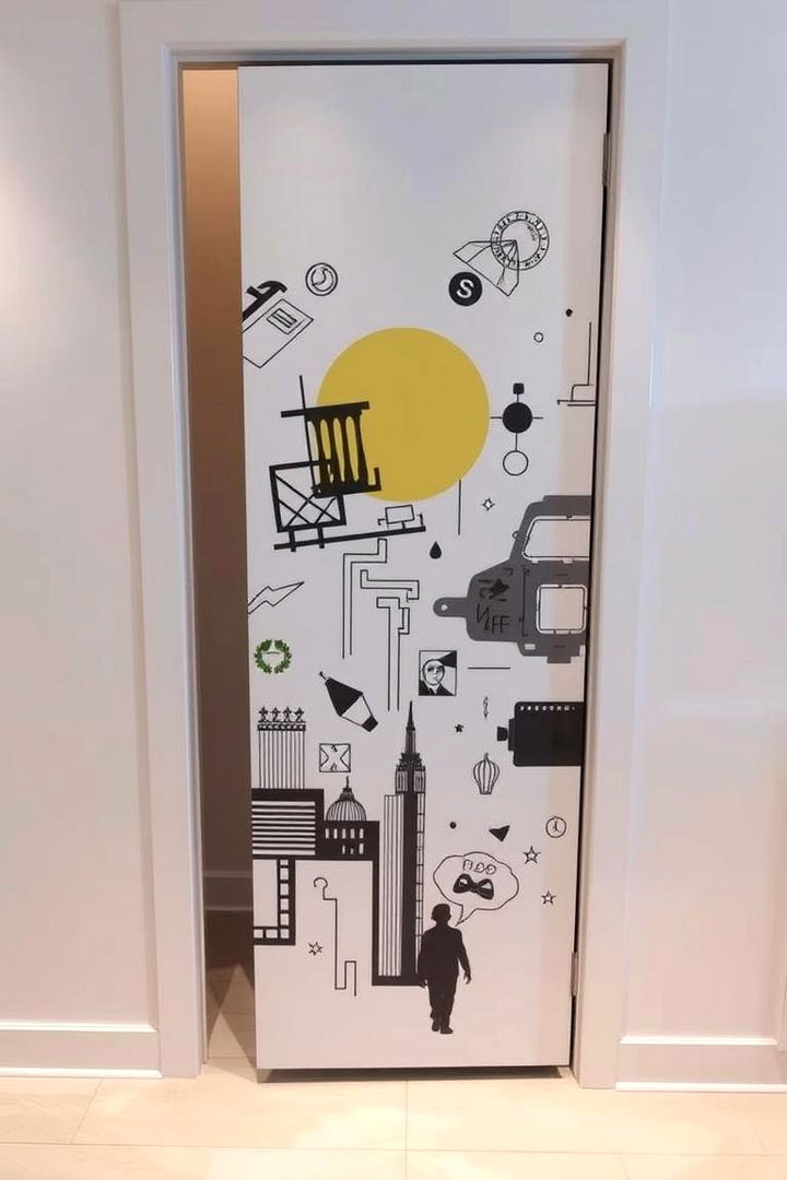 Custom Decal Doors - 22 closet door ideas