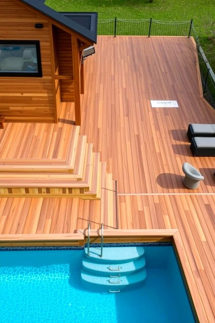 Custom Decking and Patio Integration - 22 above ground pool ideas