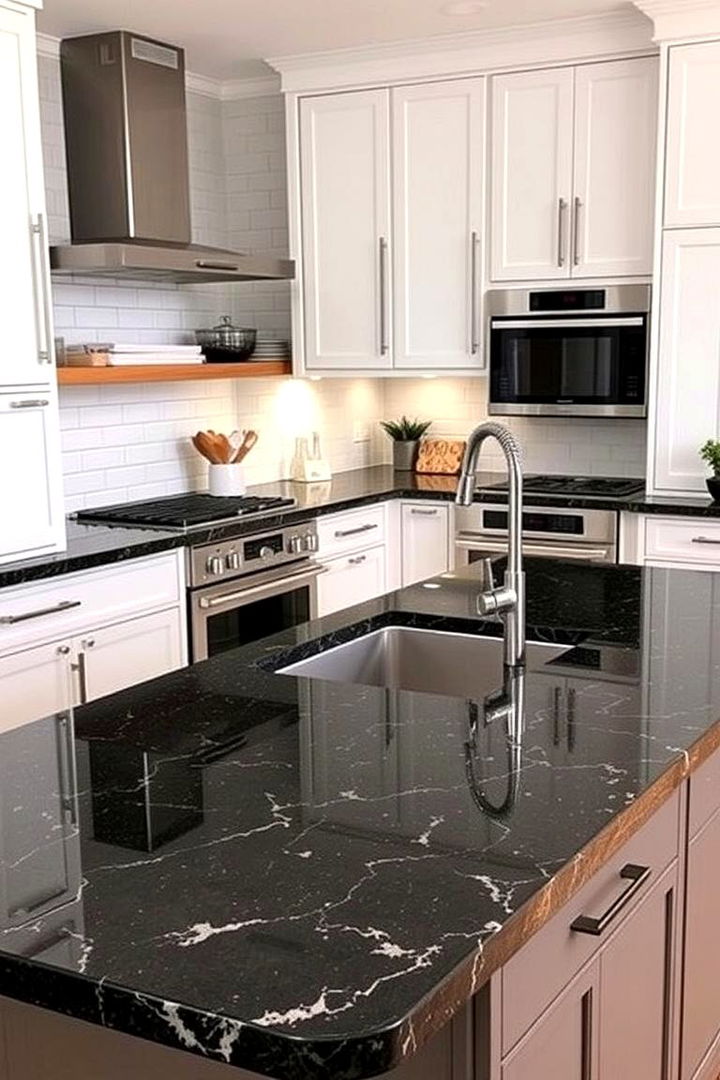 Custom Design Possibilities - 22 Black Granite Countertops Kitchen Ideas