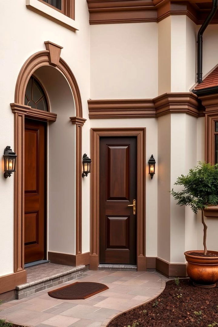 Custom Designed Exteriors - 22 Cream and Brown House Exterior Ideas