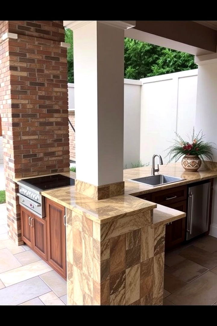 Custom Designs - 22 Outdoor Kitchen Countertop Ideas