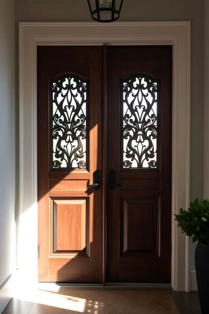 Custom Door Inserts for Concealment - 22 Front Door Privacy Ideas