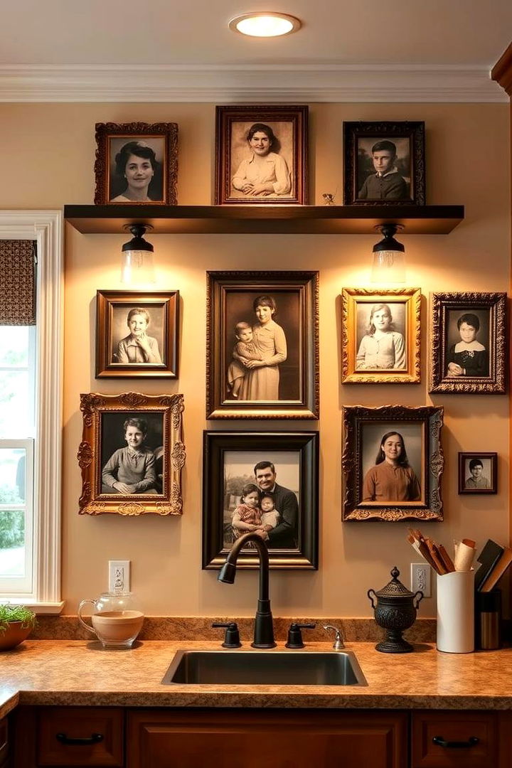 Custom Family Portraits - 22 Kitchen Wall Decor Ideas