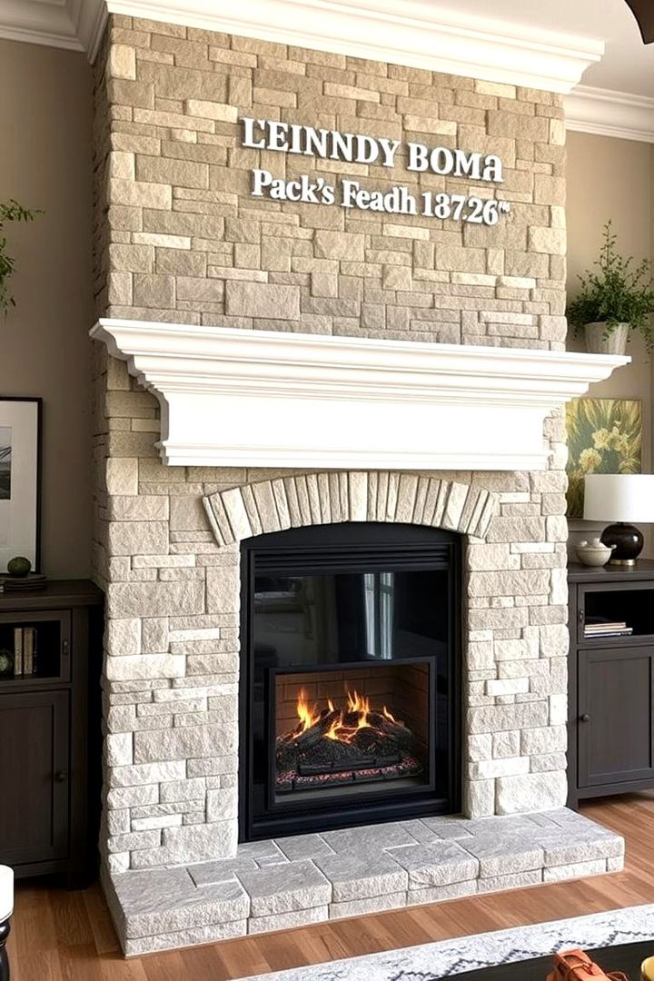 Custom Faux Stone Fireplaces for Unique Homes - 22 Faux Stone Fireplace Ideas