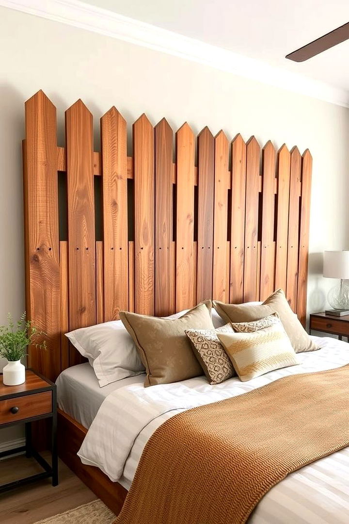 Custom Fence Headboard Concept - 22 Minecraft Themed Bedroom Ideas