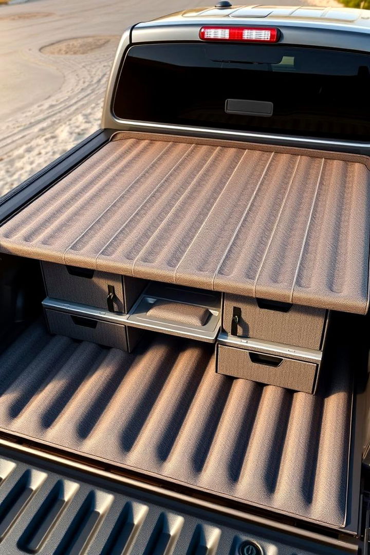 Custom Fitted Truck Bed Covers with Storage - 22 Truck Bed Storage Ideas
