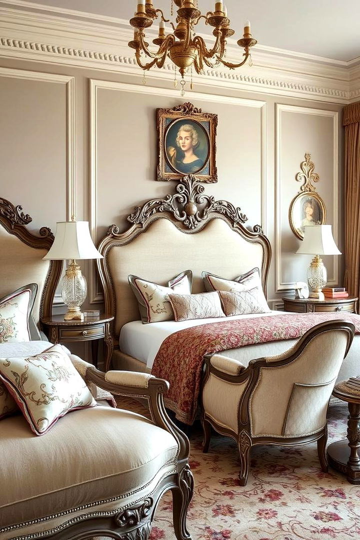 Custom French Furniture - 22 Parisian Themed Bedroom Ideas