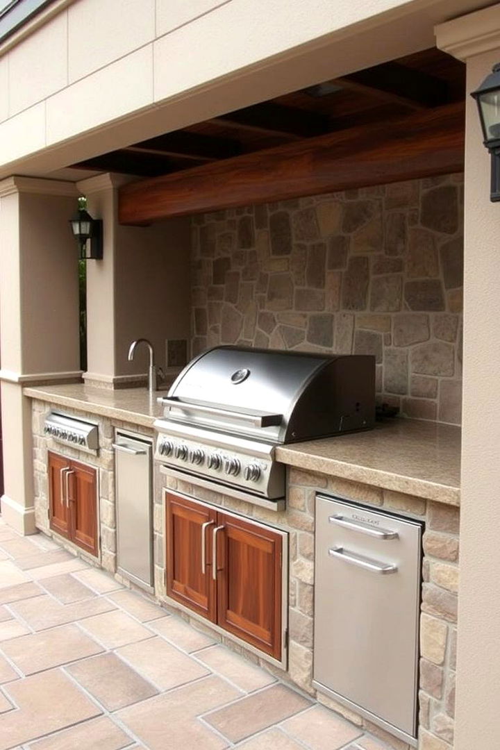 Custom Grill Stations for Precision - 22 L Shaped Outdoor Kitchen Ideas