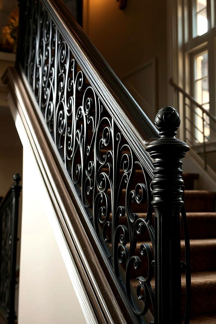 Custom Handrail Emphasis for Safety and Style - 22 Basement Stair Ideas