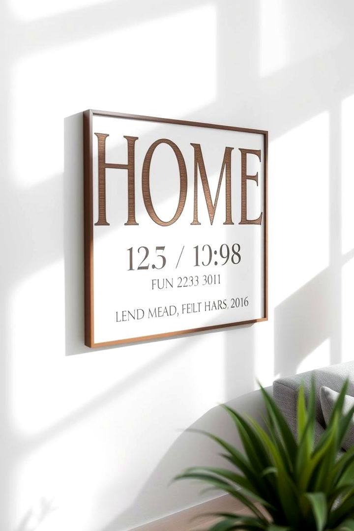 Custom Home Coordinates Decor - 22 Last Minute Wedding Gift Ideas