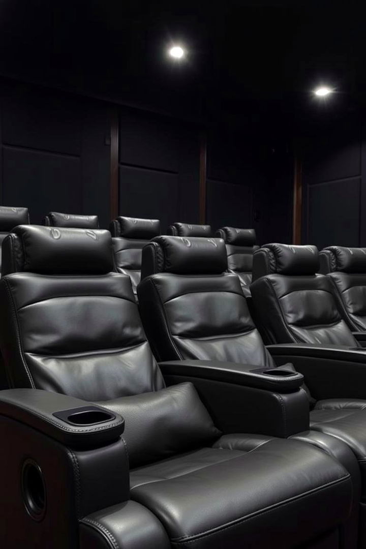 Custom Home Theater Luxury - 22 Man Cave Seating Ideas