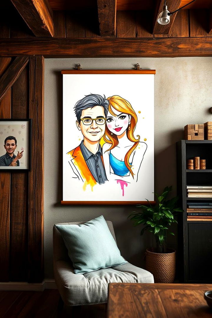 Custom Illustration of the Couple - 22 Wedding Gift Ideas for Bride