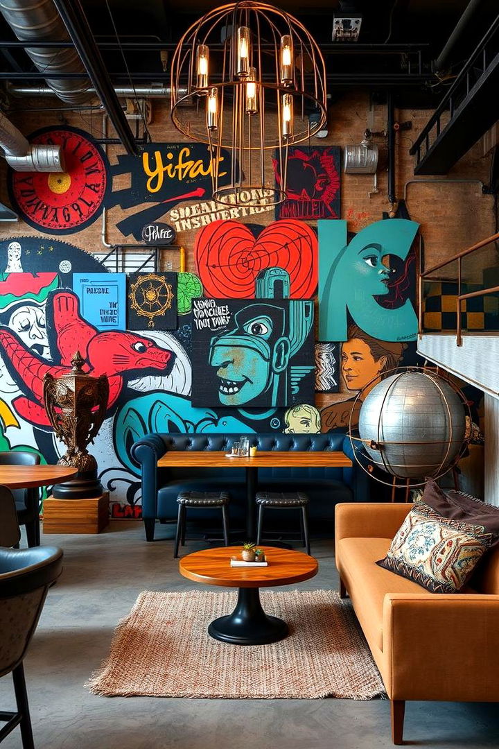 Custom Industrial Artwork - 22 Industrial Bedroom Ideas