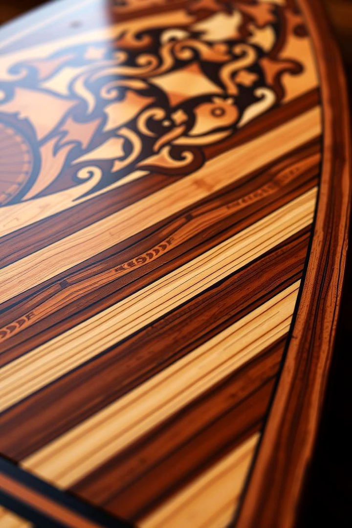 Custom Inlaid Decking - 22 Deck Flooring Ideas