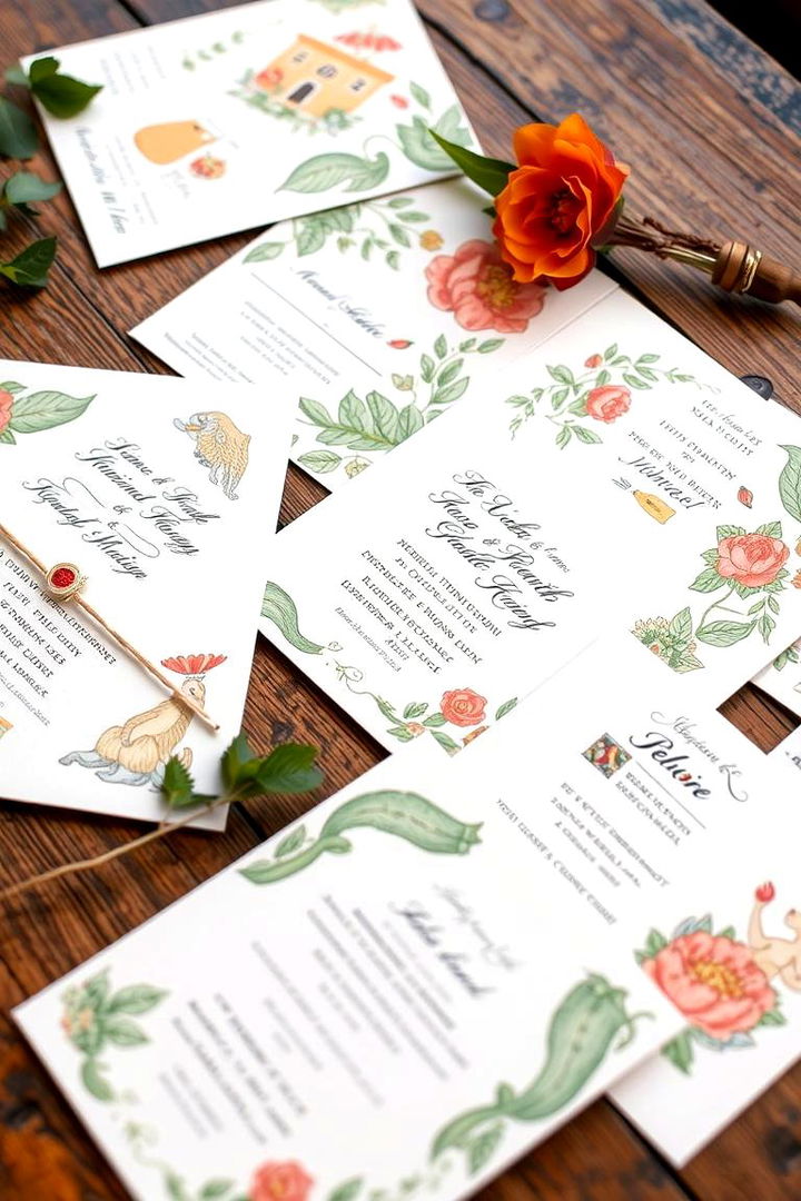 Custom Invitations with Local Motifs - 22 Mexican Wedding Ideas