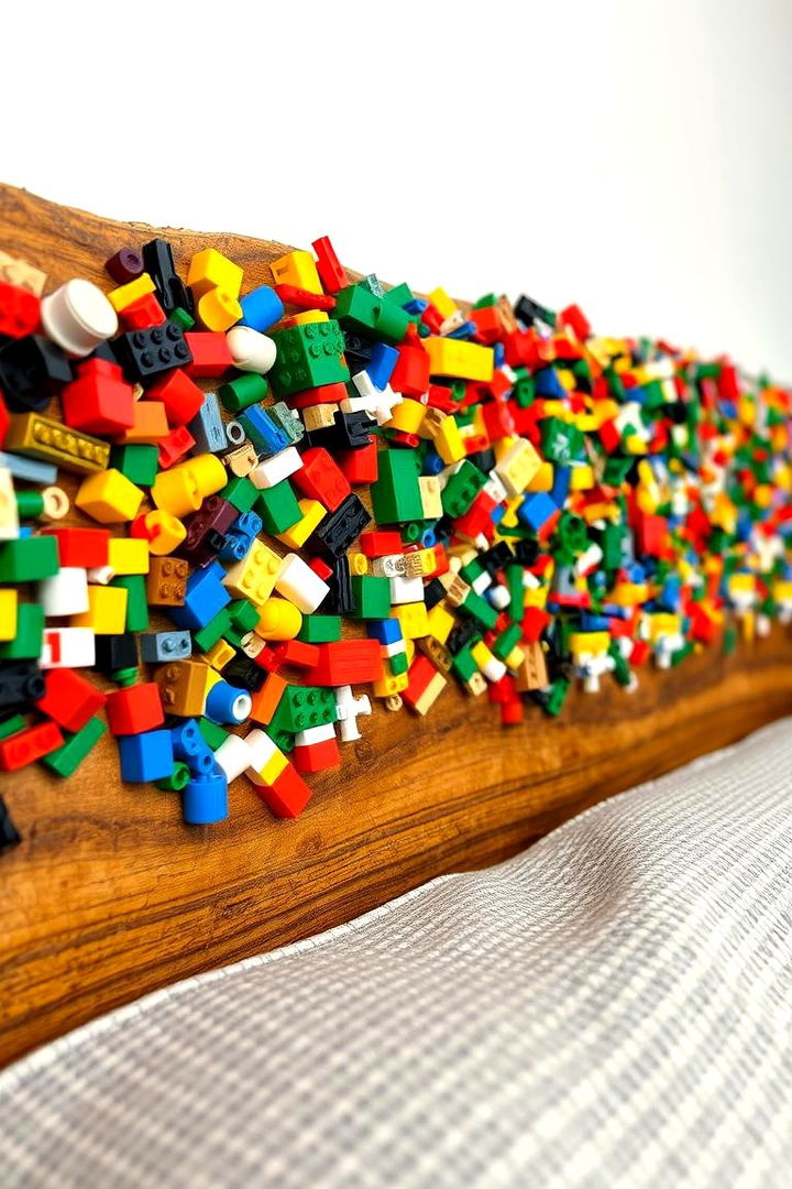 Custom Lego Headboard Craft - 22 Lego Bedroom Ideas
