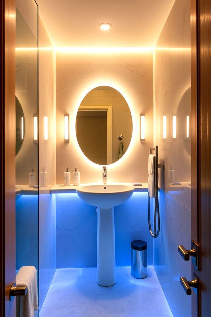 Custom Lighting Magic - 22 Half Bathroom Ideas