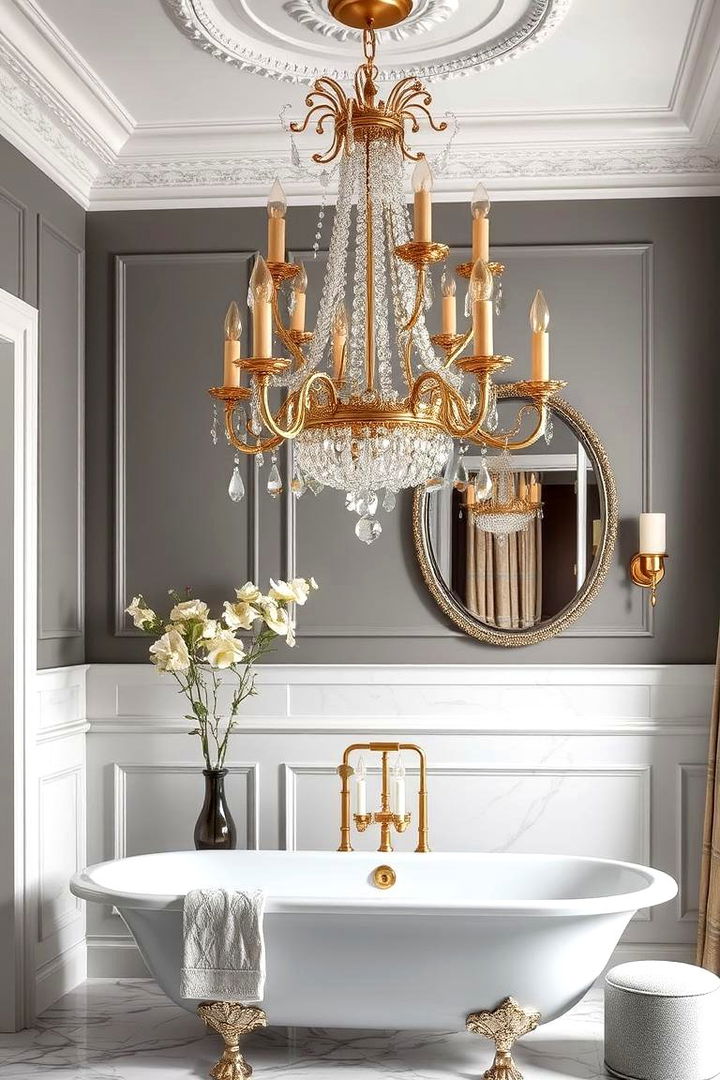 Custom Made Bathroom Chandelier Designs - 22 Bathroom Chandelier Ideas