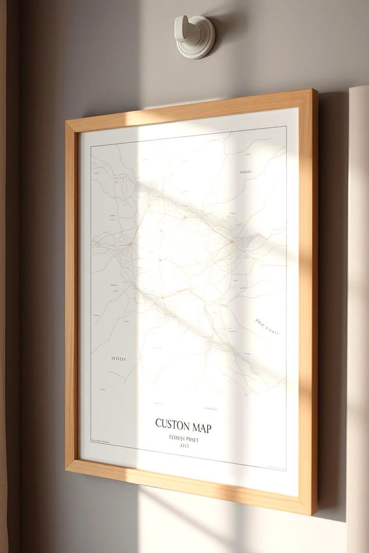 Custom Map Print - 22 Last Minute Wedding Gift Ideas