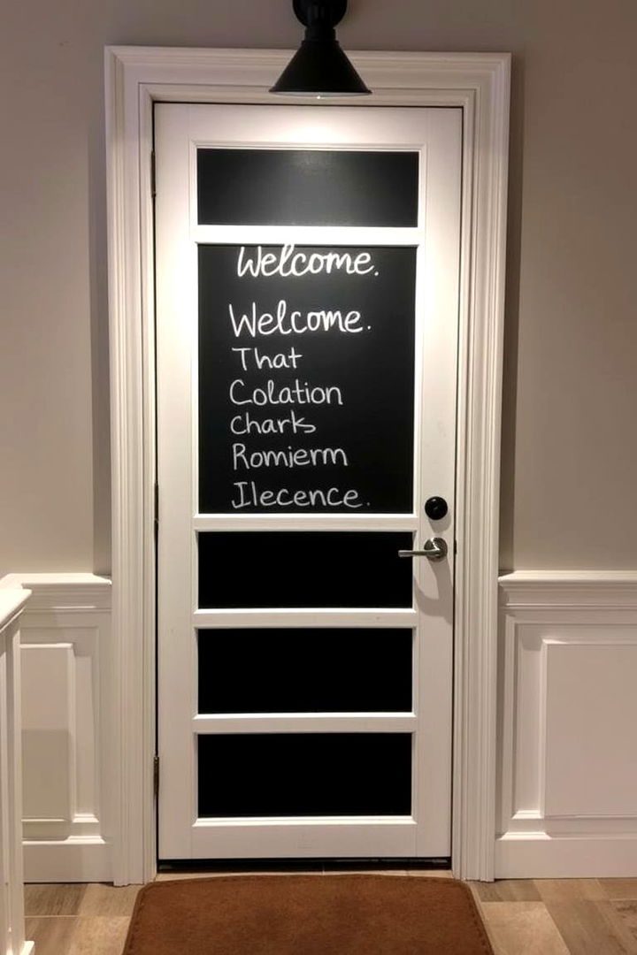 Custom Message Board Door - 22 Door Painting Ideas