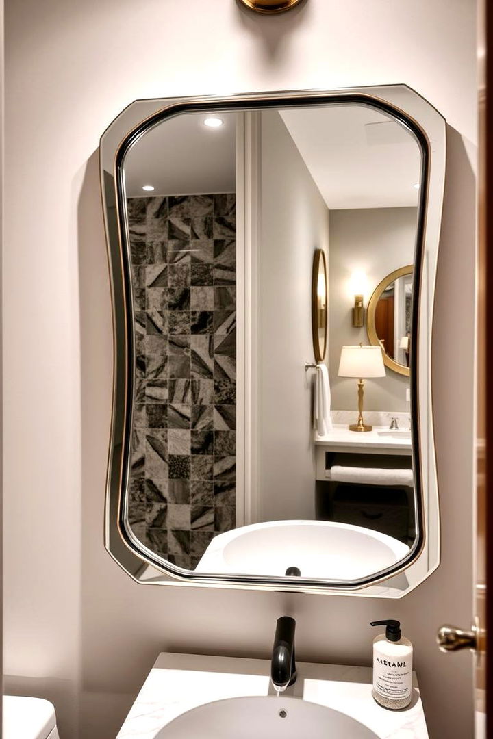 Custom Mirror Designs - 22 Small Powder Room Ideas