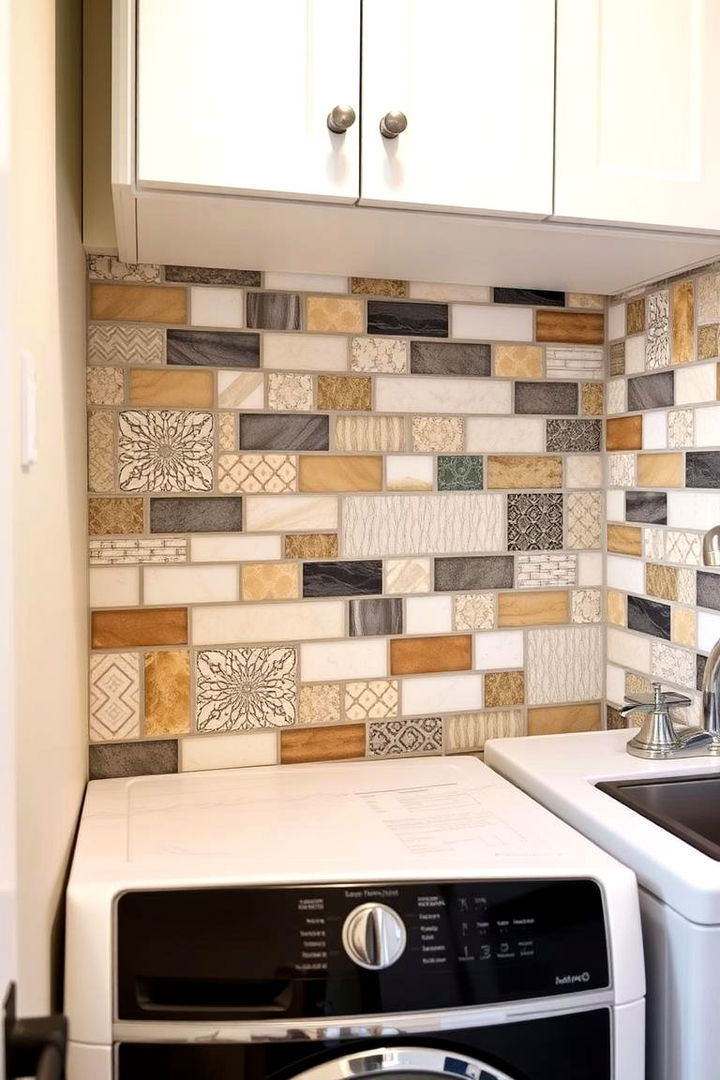 Custom Mix and Match - 22 Laundry Room Backsplash Ideas