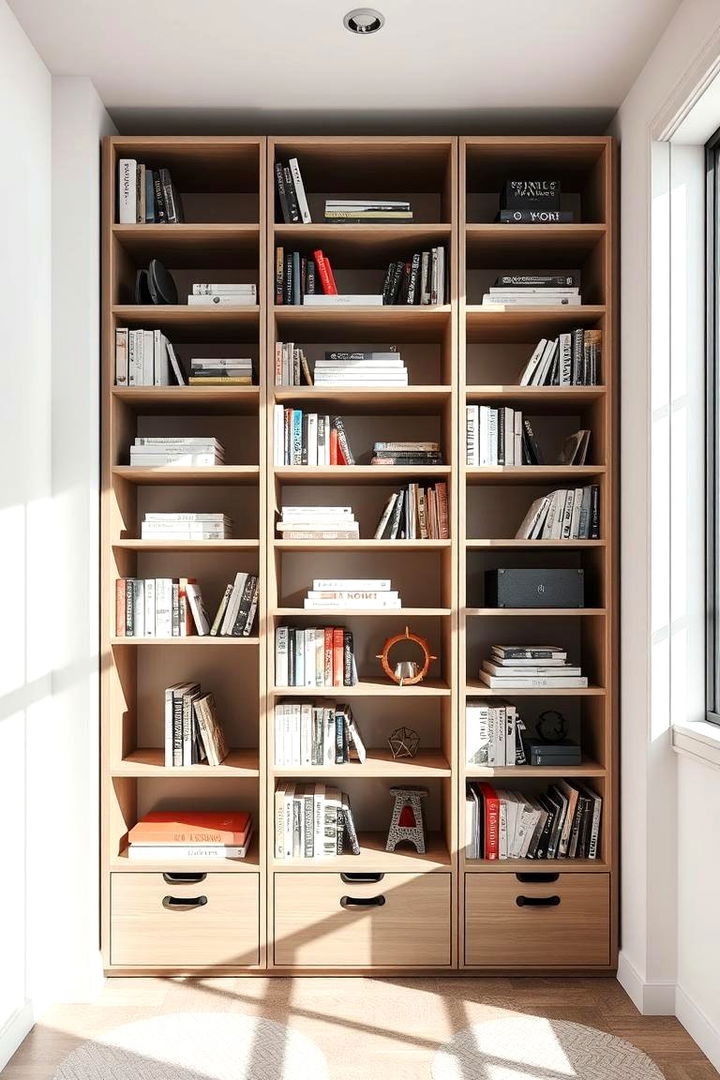 Custom Modular Units - 22 Corner Bookshelf Ideas