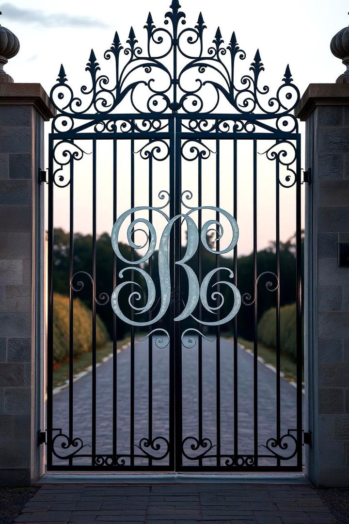 Custom Monogram Entry - 22 Front Door Gate Ideas