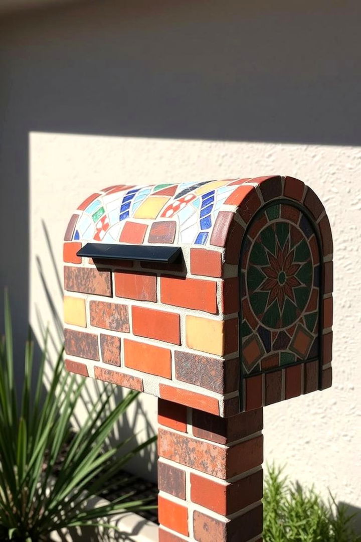 Custom Mosaic Brick Mailboxes - 22 Brick Mailbox Ideas