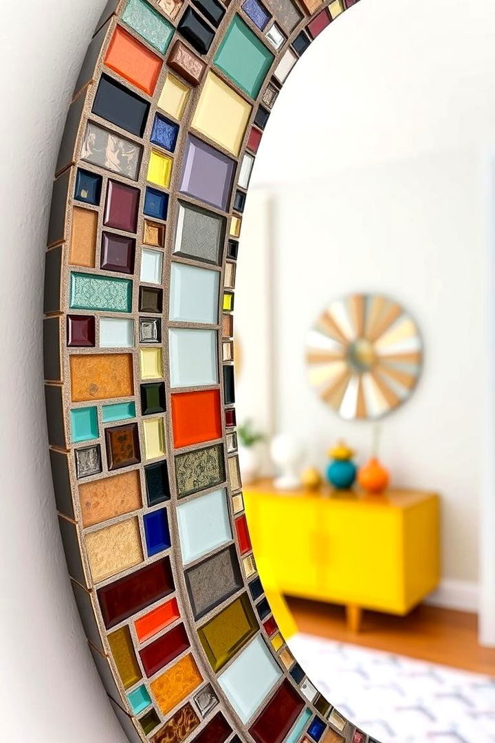 Custom Mosaic Mirror - 22 Entryway Mirror Ideas