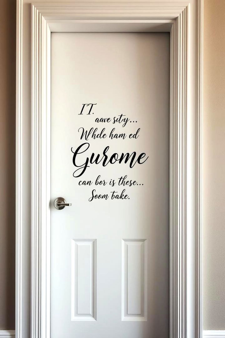 Custom Name or Quote Door - 22 Bedroom Door Decorating Ideas