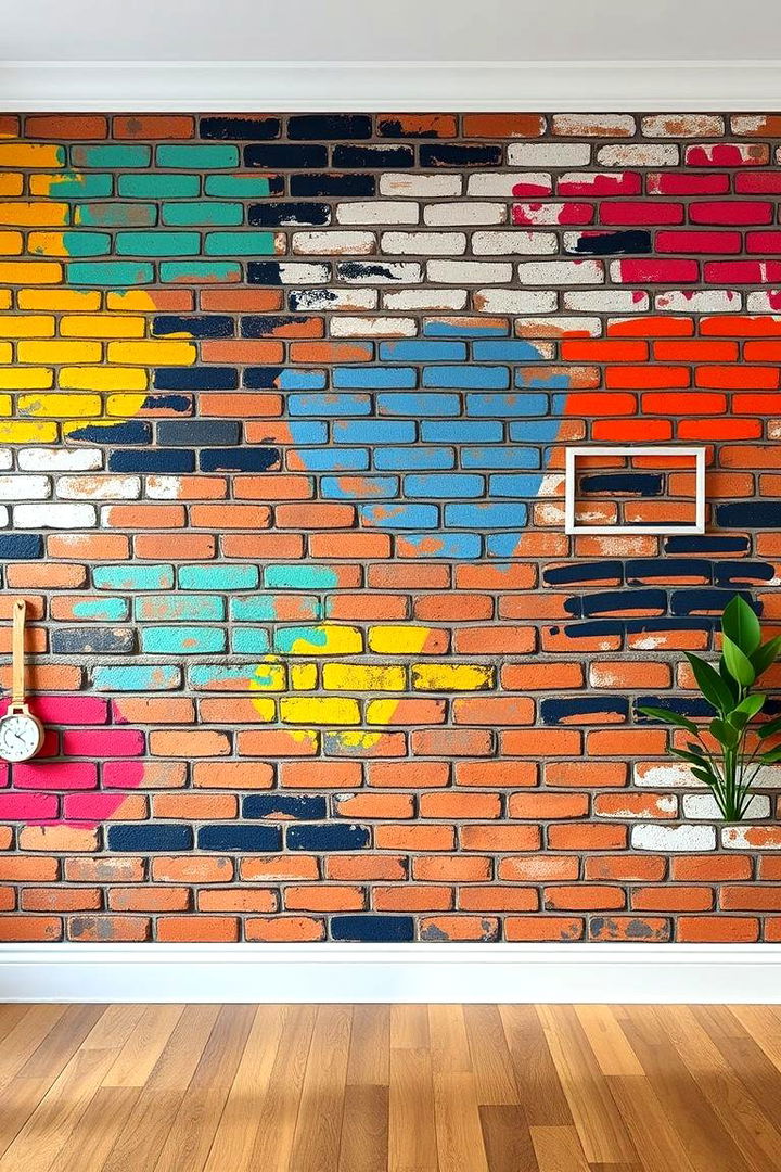 Custom Painted Brick - 22 Brick Accent Wall Ideas